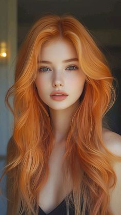 Comb Over Haircut Men, Peach Hair Colors, Face Framing Hair, Comb Over Haircut, Pretty Redhead, Peach Hair, Haircut Men, Red Haired Beauty