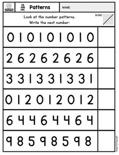 a printable worksheet for numbers to be written in the form of letters