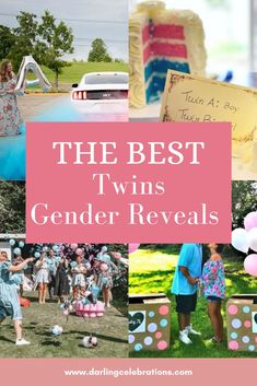 the best twins gender reveal ideas