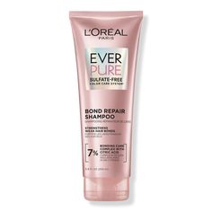 EverPure Sulfate-Free Bond Strengthening Shampoo - L'Oréal | Ulta Beauty Loreal Shampoo, Weak Hair, Rosmarinus Officinalis, Benzoic Acid, Sulfate Free Shampoo, Sulfate Free, Hair Strengthening, Hair Fibers, L Oreal