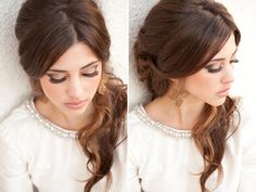 adele style Side Pony, Makeup Portfolio, I Love Makeup, Wedding Hair And Makeup, Dream Hair, Wedding Beauty, About Hair