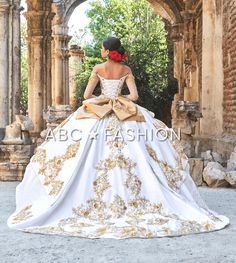 Ruffled Charro Quinceanera Dress by Ragazza M29-129 – ABC Fashion Quinceanera Dresses Mexican, Vestido Charro, Quince Stuff, Xv Dresses, Mexican Quinceanera, Mexican Quinceanera Dresses, Quinceanera Themes Dresses, Charro Quinceanera Dresses, White Quinceanera Dresses