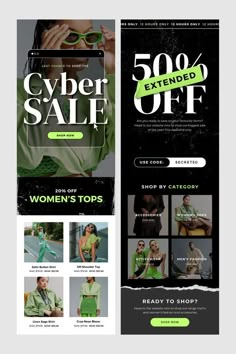 the website is designed to look like it has an advertise for women's tops