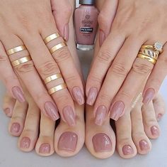 Paint Collection, Mauve Nails, Pedicure Colors, Pretty Toe Nails, Pedicure Designs, Nail Swag, Toe Nail Designs, Bridal Nails