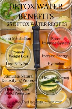 Best Detox Water, Water For Health, Harvest Kitchen, Wellness Plan, Natural Detox Drinks, Water Benefits