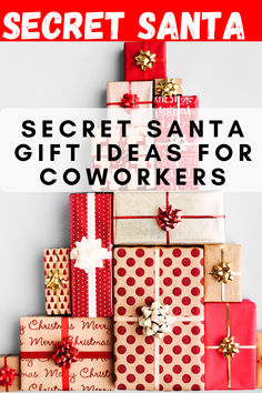 Secret Santa Gift Ideas For Coworkers. Secret Santa Gifts & Secret Santa Gift Ideas For Friends. Christmas Food Hampers, Kids Secret Santa, Gift Ideas For Coworkers, Santa Presents, Christmas Gift Exchange Games, Snow Gifts, Gift Exchange Games