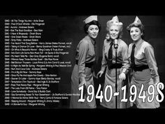 an old photo of three women in dress clothes with the words, 1940 - 1939