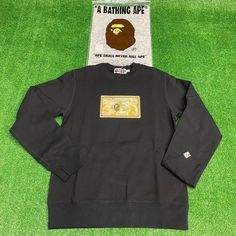 A bathing Ape Bape X OVO octobers very own drake Sweater black size Medium mens Octobers Very Own, Bathing Ape, A Bathing Ape, Sweater Black, Black Sweaters, Drake, Size Medium, Sweatshirts