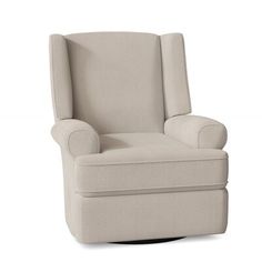 an upholstered recliner chair on a white background