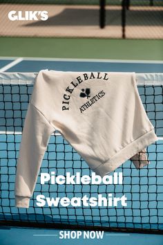 women's oversized neutral pickleball sweatshirt Pickleball Shirts Women, Pickleball Branding, Activewear Branding, Vintage Pickleball, Pickleball Outfits For Women, Pickleball Apparel, Pickleball Aesthetic, Pickleball Sweatshirt