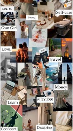 Spiritual Vision Board, Vision Board Themes, Vision Board Collage, Dream Life Goals, Vision Board Examples, Vision Board Wallpaper, Vision Board Goals