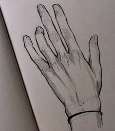 a drawing of a hand holding something in it's palm