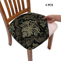 Chair Covers Dining Room Chair Protector Slipcovers Christmas Decoration Description: Fashion Chair Protector: Fashion printed pattern design, not only keep your new chair from getting dirty and slight scratches, but also giving your old damaged chair a new look. Enjoy a warmly meal time. High-Quality Material: 95% polyester and 5% spandex. Stretchy enough to fit most of dining upholstered chairs snugly. High-grade fabrics makes the chair cover durable, wrinkle-resistant, anti-pilling, soft and Dining Seat Covers, Dining Chair Seat Covers, Ansan, Dining Room Chair Covers, Chair Cushion Covers, Seat Covers For Chairs, Dining Room Chair, Dining Chair Covers, Old Chairs