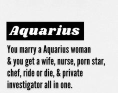 the words aquarius are written in black and white