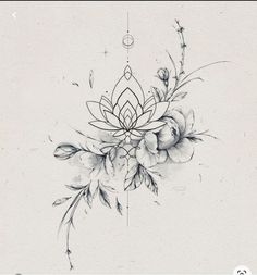 a black and white drawing of flowers with the words balance written on it's side