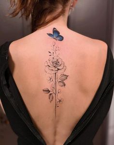 Feed Your Ink Addiction With 50 Of The Most Beautiful Rose Tattoo Designs For Men And Women Beautiful Back Tattoos, Rib Tattoos For Women, Rose Tattoos For Women, Girl Back Tattoos, Tattoos For Women Flowers, Meaningful Tattoos For Women, Tattoos Geometric, Back Tattoos For Guys