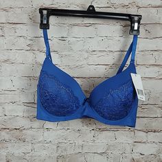 Blue Fashion Bra 36c New Nwt Fashion Bra, Bra Styles, Blue Fashion, Women's Intimates, Color Blue, Women's Fashion, Bra, Women Shopping, Blue