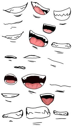 an image of different types of mouth shapes