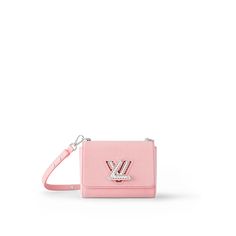 Twist PM Other Leathers - Women - Handbags | LOUIS VUITTON ® Louis Vuitton Purses, Disney Bags Backpacks, Disney Bags, Louis Vuitton Purse, Pink Denim, Pink Accessories, Leather Detail, Woman Bags Handbags