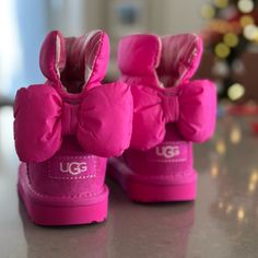 Brand New, Never Worn, But Don’t Have Box, Bought Them A Bit Ago But Now Too Small For Her For Winter Bailey Bow, Shoes Ugg, Barbie Style, Kids Uggs, Toddler Sizes, Walmart Shopping, Ugg Shoes, Womens Uggs, Barbie Fashion