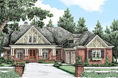 this is an artist's rendering of these house plans