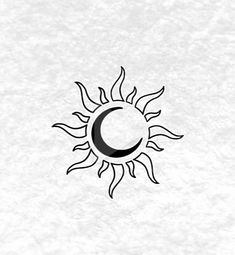 the sun and moon symbol on a white background with black lettering that reads,'c '