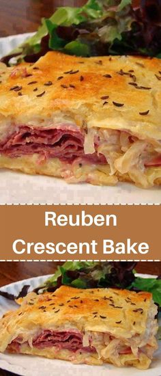 Reuben Crescent Bake Crescent Roll Recipes Dinner, Reuben Recipe, Reuben Casserole, Crescent Bake, Parties Food, Pillsbury Recipes, Thousand Island, Corned Beef Recipes, Crescent Roll Recipes