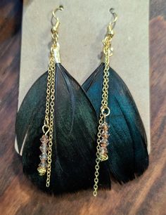 Handmade pheasant feather earrings Pheasant Feathers, Feather Earrings, Favorite Jewelry, Halloween Shopping, Jewelry Earrings Dangle, Etsy Earrings, Dangle Drop Earrings, Dangle Earrings, Jewelry Earrings