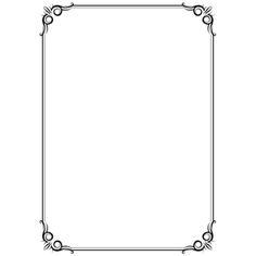 a black and white drawing of a square frame with an ornate design in the middle