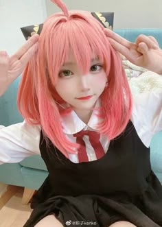 Cosplay Anya, Anya Cosplay, Anime Cosplay Ideas, Family Cosplay, Cosplay Boy, Asian Cosplay, Kawaii Cosplay