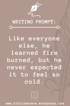 a quote on writing from the writer