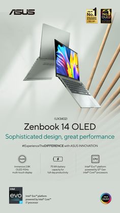 an advertisement for the asus laptop computer