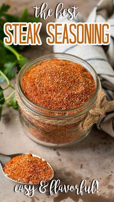 the best steak seasoning in a glass jar