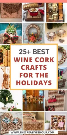 the 25 best wine cork crafts for the holidays