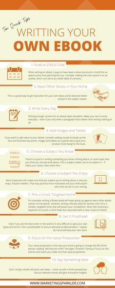 the ultimate guide to writing your own book infographical poster - click to enlarge