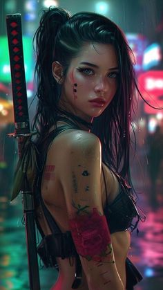 Tattoo Homme, Tattoo Photography, Female Character Inspiration, Digital Art Girl, Character Portraits, Anime Artwork