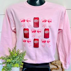 Sizes S-2x! Dr Pepper Clothes, Dr Pepper Sweatshirt, Dr Pepper Stuff, Dr Pepper Shirt, Dr Pepper, Birthday Wishlist, Christmas List, Custom Shirts, Pink Ladies