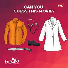 an image of a woman's clothes and accessories with the words can you guess this movie?