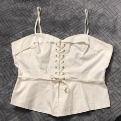 Nwot Forever 21 Front Tie Top. In Excellent Condition! Never Worn Only Tried On.. Size:L Color:White Front Tie Top, Cute Top, Tie Top, Forever 21 Tops, Cute Tops, Forever 21, Color White, Top Blouse, Blouses