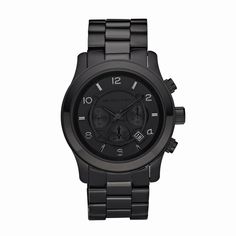 Michael Kors Gents Watch-MK8157, such a badass guys watch.  https://www.etsy.com/shop/SelfiesNationLLC Black Metal Bracelet, Michael Kors Runway, Watches Women Michael Kors, Mens Chronograph, Michael Kors Men, Modern Watches, Mens Watches Black, Chronograph Watch Men, Men's Watches