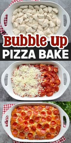 bubble up pizza bake is an easy and delicious appetizer that's ready in less than 30 minutes