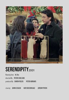 a movie poster for serenddipity 2011 with people looking at items in a store