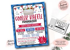 this is an image of a cookie raffle fundraiser flyer