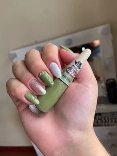 Nails Inspo, Nail Decorations, Green Nails, How To Make Hair, Makeup Nails, Nails Inspiration, Nail Inspo, Hair And Nails, Manicure