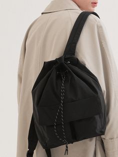 This is a comfortable and casual bag by Cord. that is made out of high quality and sturdy material. With distinctive mood of the design and comfortable wear, you can style it for your daily outfit.- Minimal logo embroidery detail- Adjustable shoulder strap length- Inner zipper pocket and dual pockets Outfit Minimal, Minimal Logo, Embroidery Details, Logo Embroidery, Black Backpack, Casual Bags, Embroidery Logo, Daily Outfits, Zipper Pocket