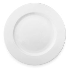 an empty white plate on a white background