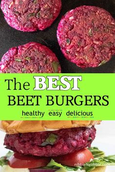 the best beet burgers healthy and easy to make with only three ingredients you have on hand