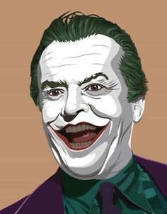 the joker is smiling with his green hair