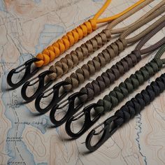 there are many different types of paracortes on the map with each one tied up