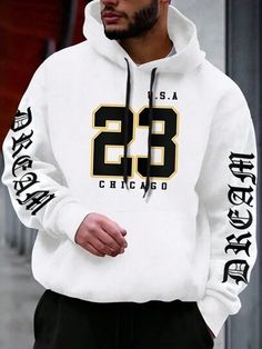 Mens Hoodie Outfit, Off White Hoodie Men, Black And White Hoodies, Mens Winter Fashion Outfits, Hype Clothing, Mens Hoodies, Mens Fashion Casual Outfits, Cool Outfits For Men